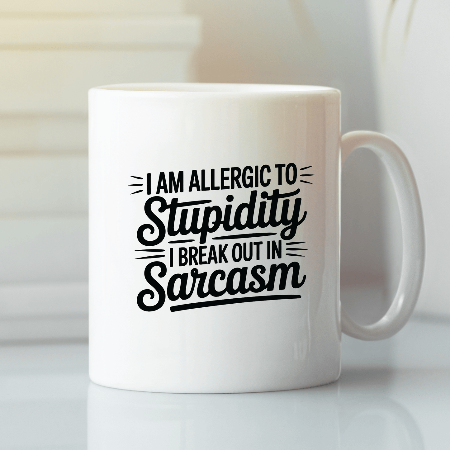 Sarcasm Allergy Mug – Funny Coffee Cup for Work - Granville Designs