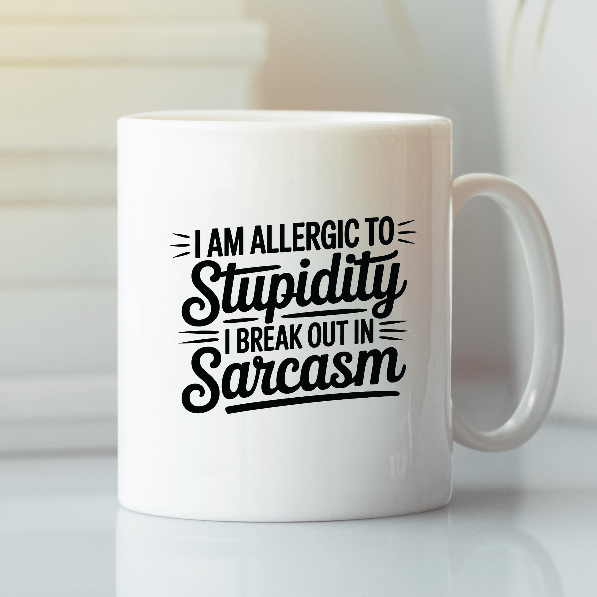 Sarcasm Allergy Mug – Funny Coffee Cup for Work - Granville Designs