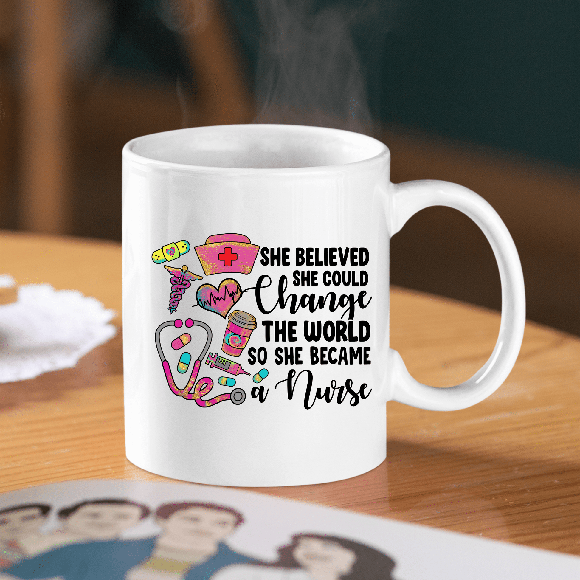 She Believed She Could Nurse Mug | Inspirational Nurse Gift - Granville Designs
