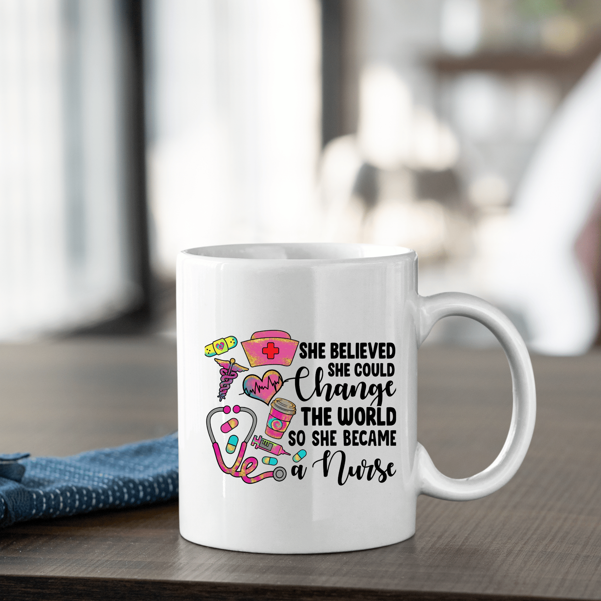 She Believed She Could Nurse Mug | Inspirational Nurse Gift - Granville Designs