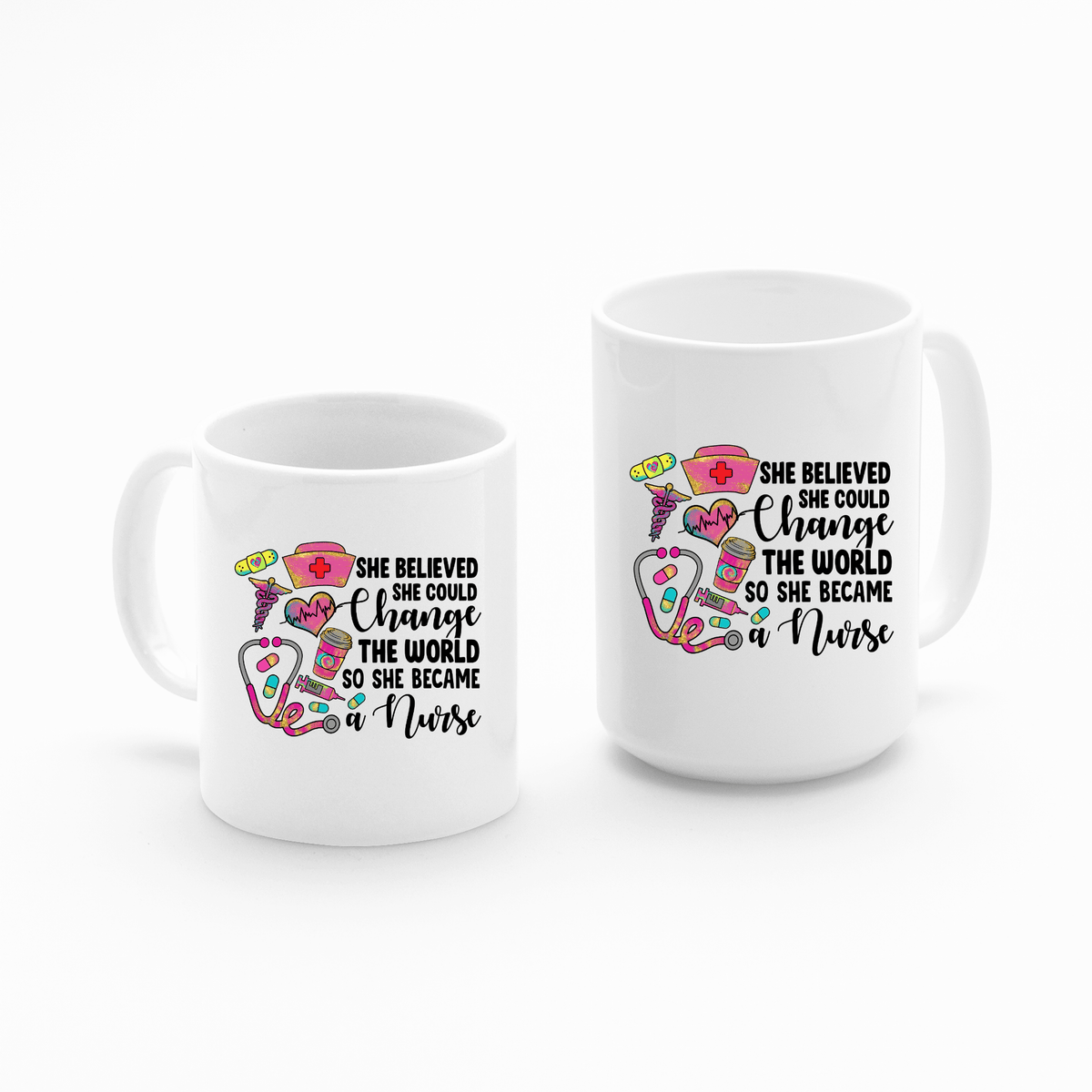 She Believed She Could Nurse Mug | Inspirational Nurse Gift - Granville Designs