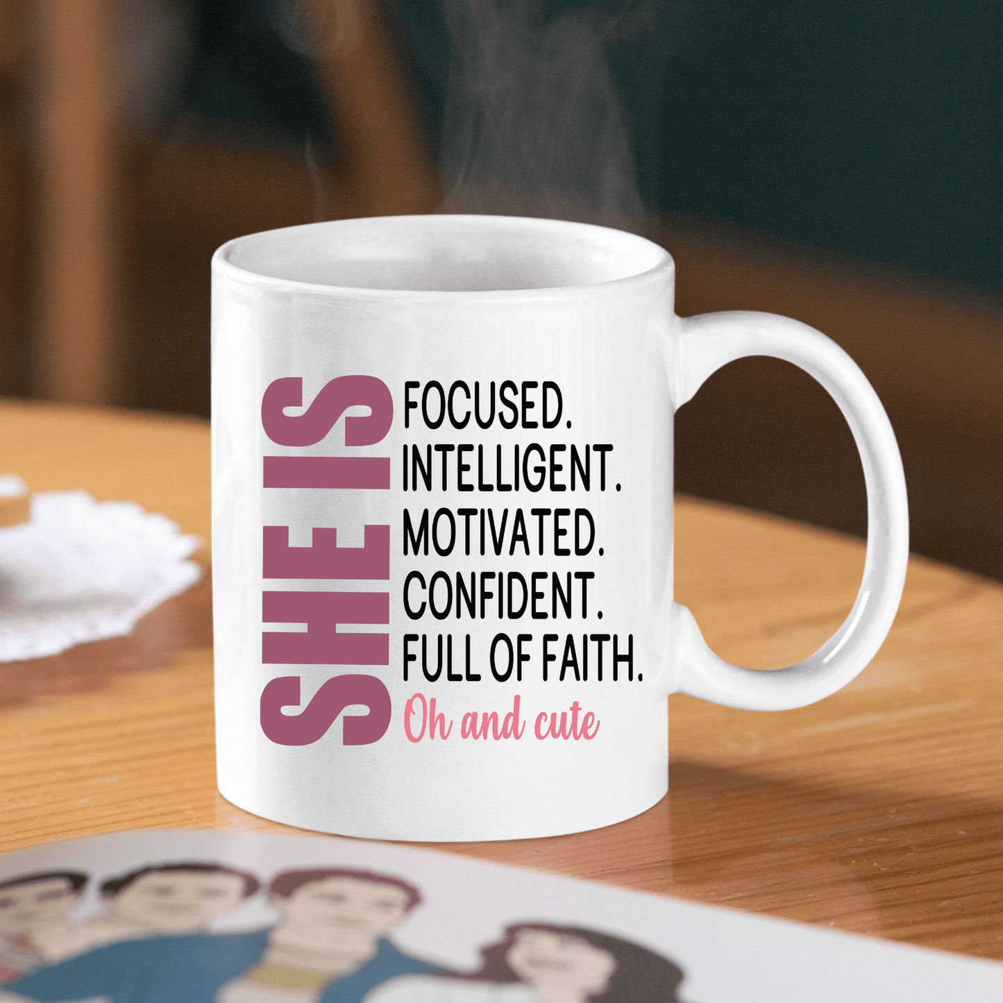 She Is Mug | Motivational Gift for Women of Faith - Granville Designs