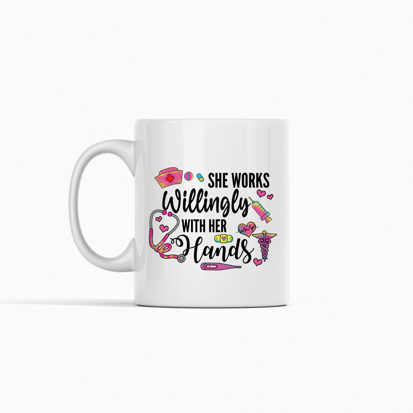 She Works Willingly With Her Hands Nurse Mug - Granville Designs