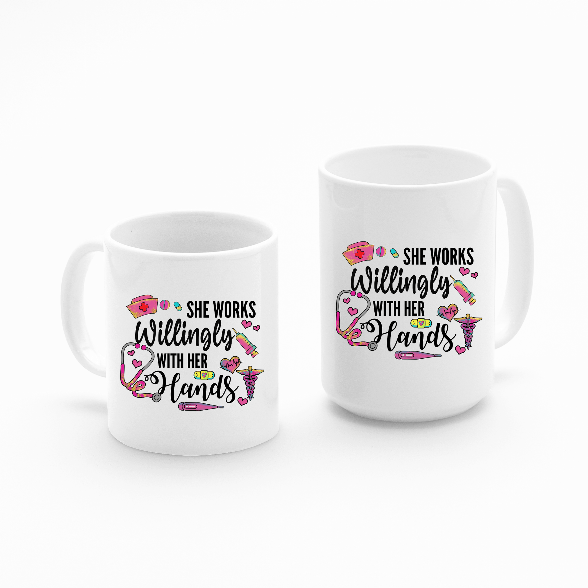 She Works Willingly With Her Hands Nurse Mug - Granville Designs