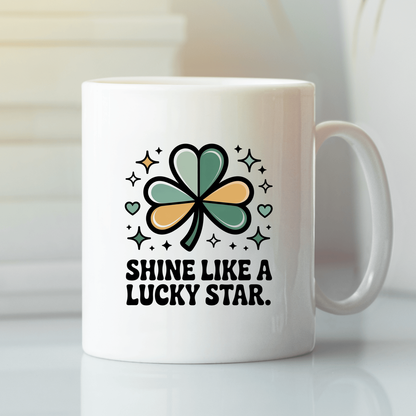 Shine Like a Lucky Star Mug | Positive St. Patrick’s Day Gift - Granville Designs