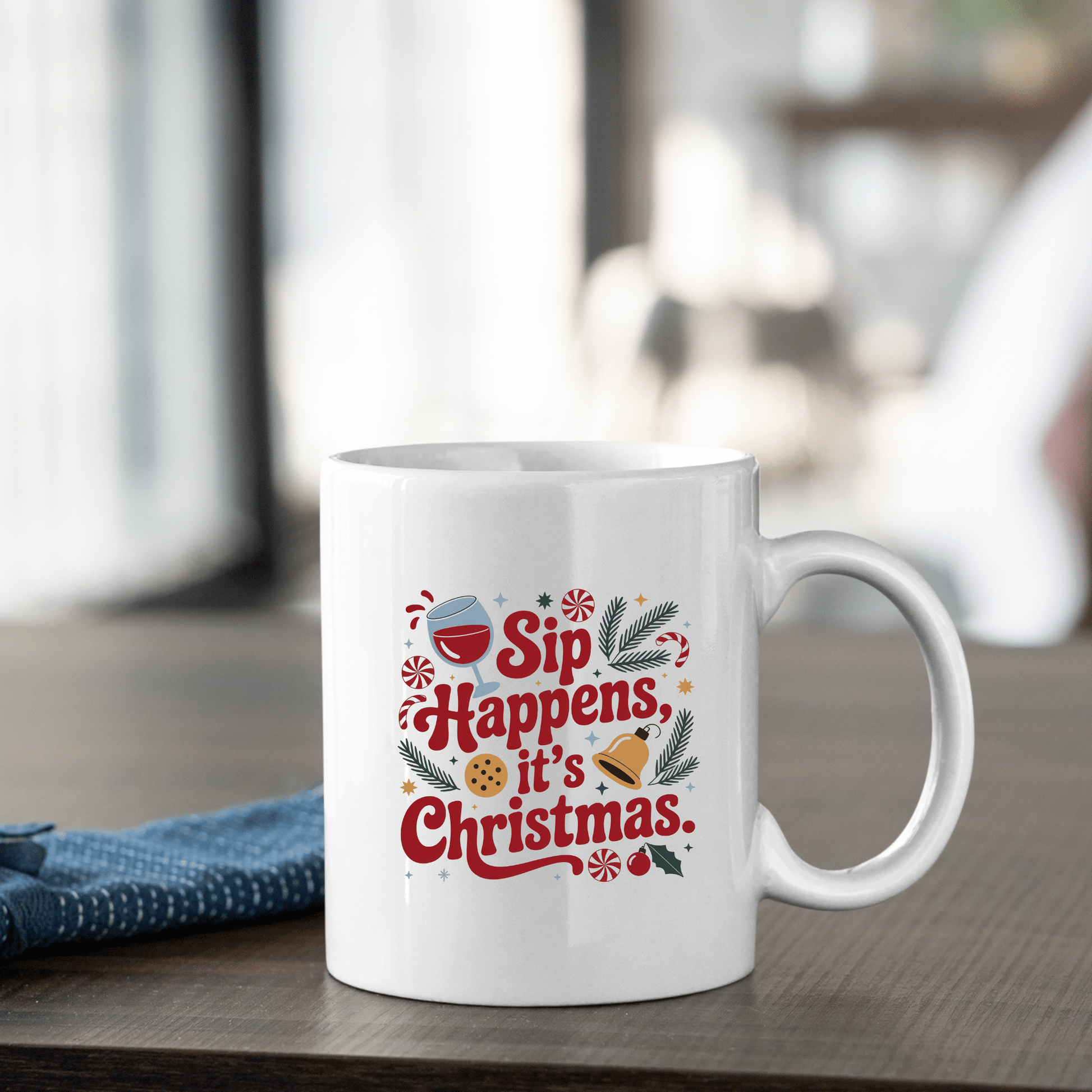 Sip Happens It’s Christmas Mug - Granville Designs