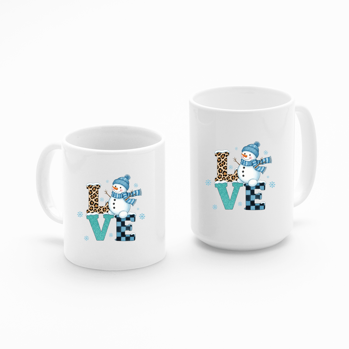 Snowman LOVE Mug | Cute Winter Coffee Cup Gift - Granville Designs