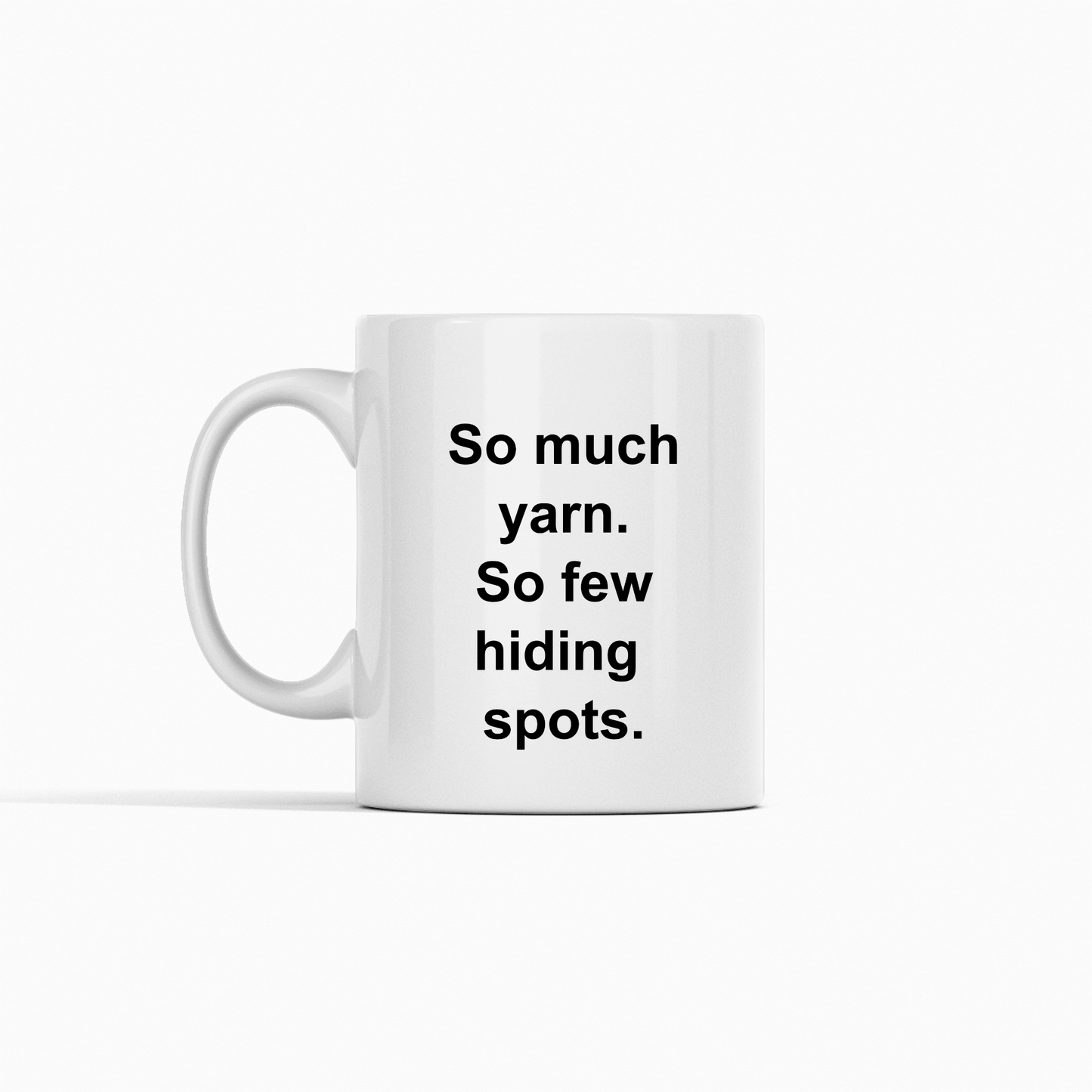 So Much Yarn So Few Hiding Spots Mug | Knitting Mug - Granville Designs