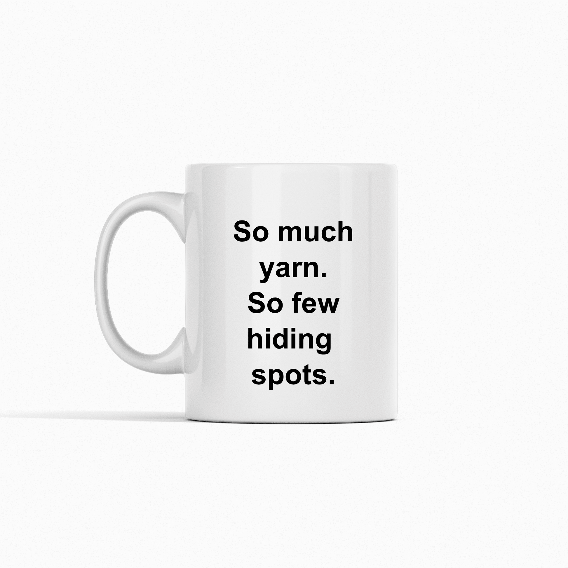 So Much Yarn So Few Hiding Spots Mug | Knitting Mug - Granville Designs