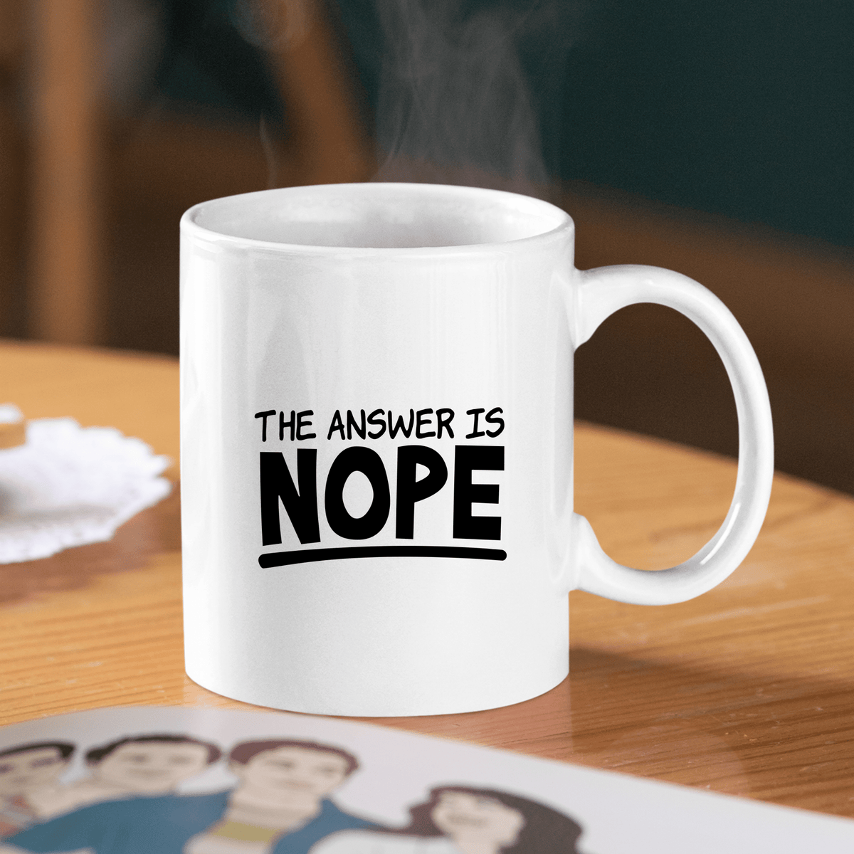The Answer Is Nope Mug | Funny Sarcastic Coffee Cup - Granville Designs