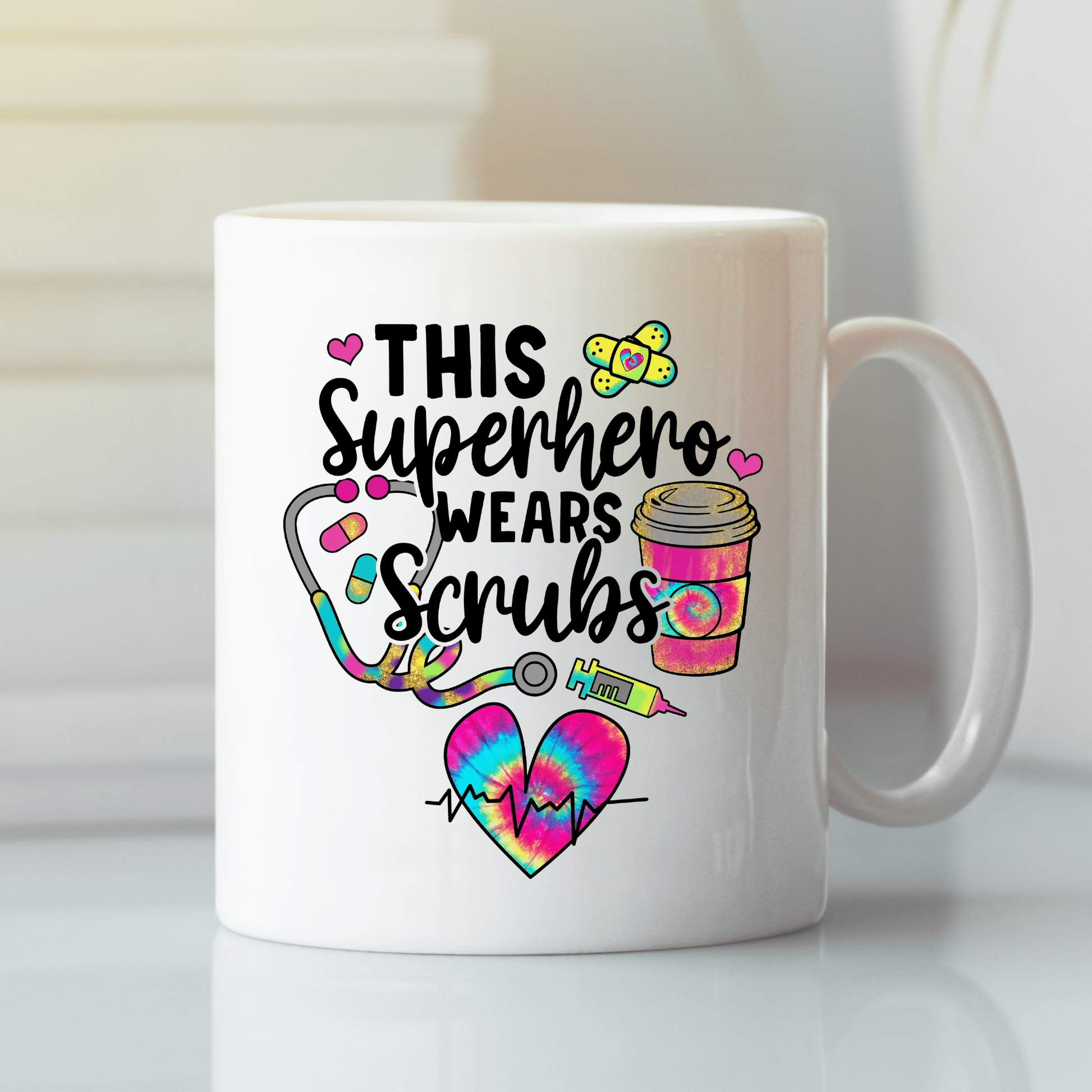 This Superhero Wears Scrubs Mug | Nurse Appreciation Gift - Granville Designs