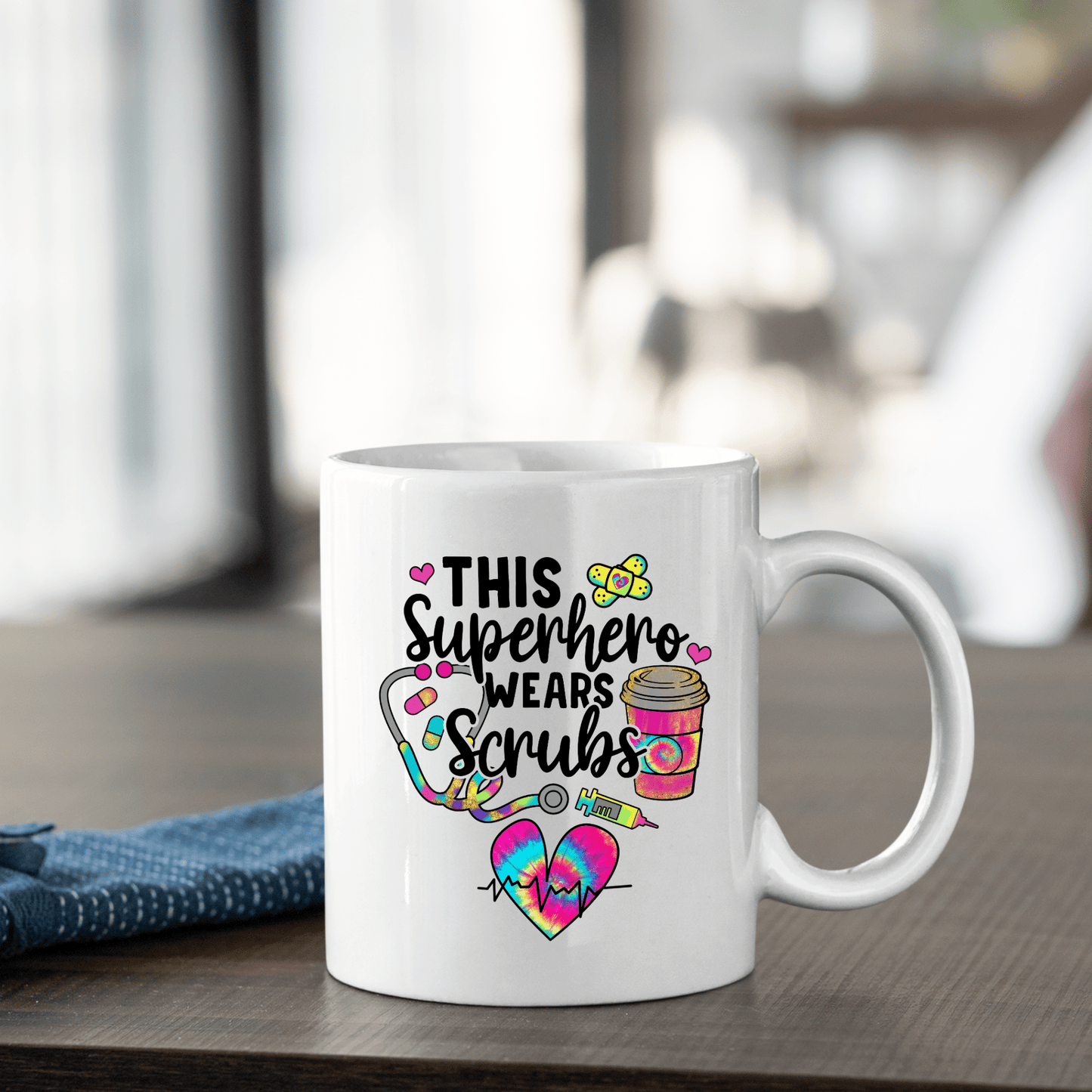 This Superhero Wears Scrubs Mug | Nurse Appreciation Gift - Granville Designs