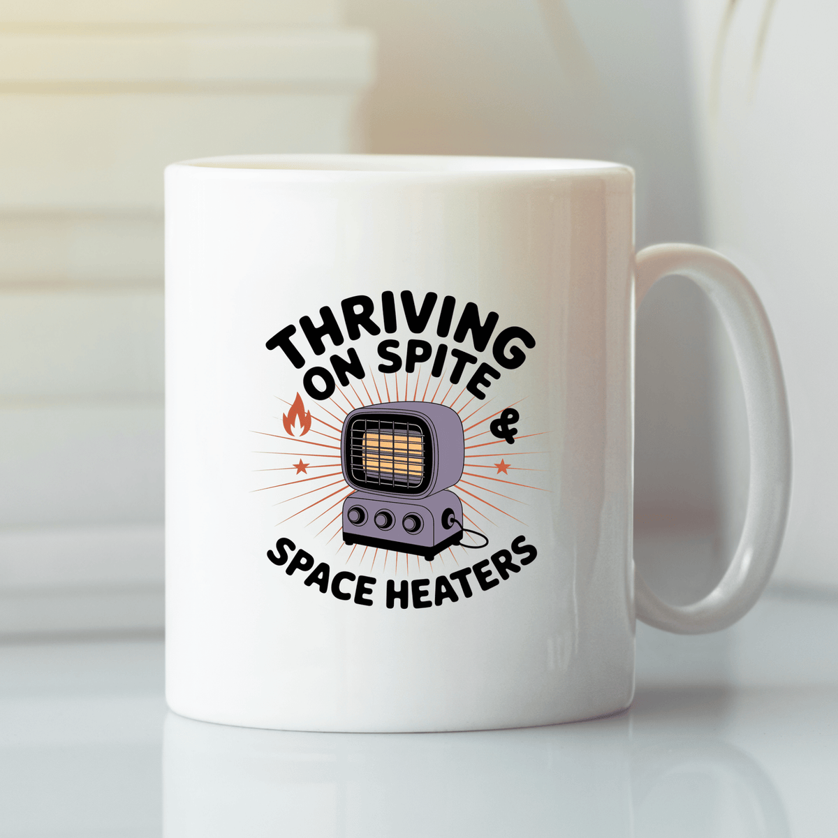 Thriving on Spite Mug | Funny Winter Office Coffee Mug - Granville Designs