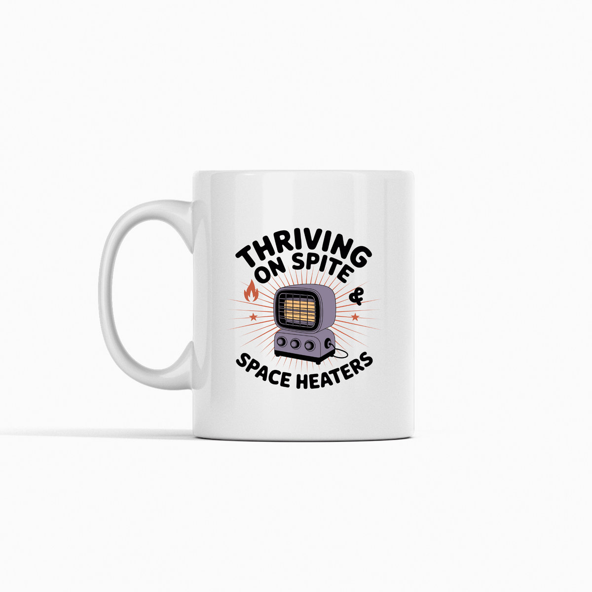 Thriving on Spite Mug | Funny Winter Office Coffee Mug - Granville Designs