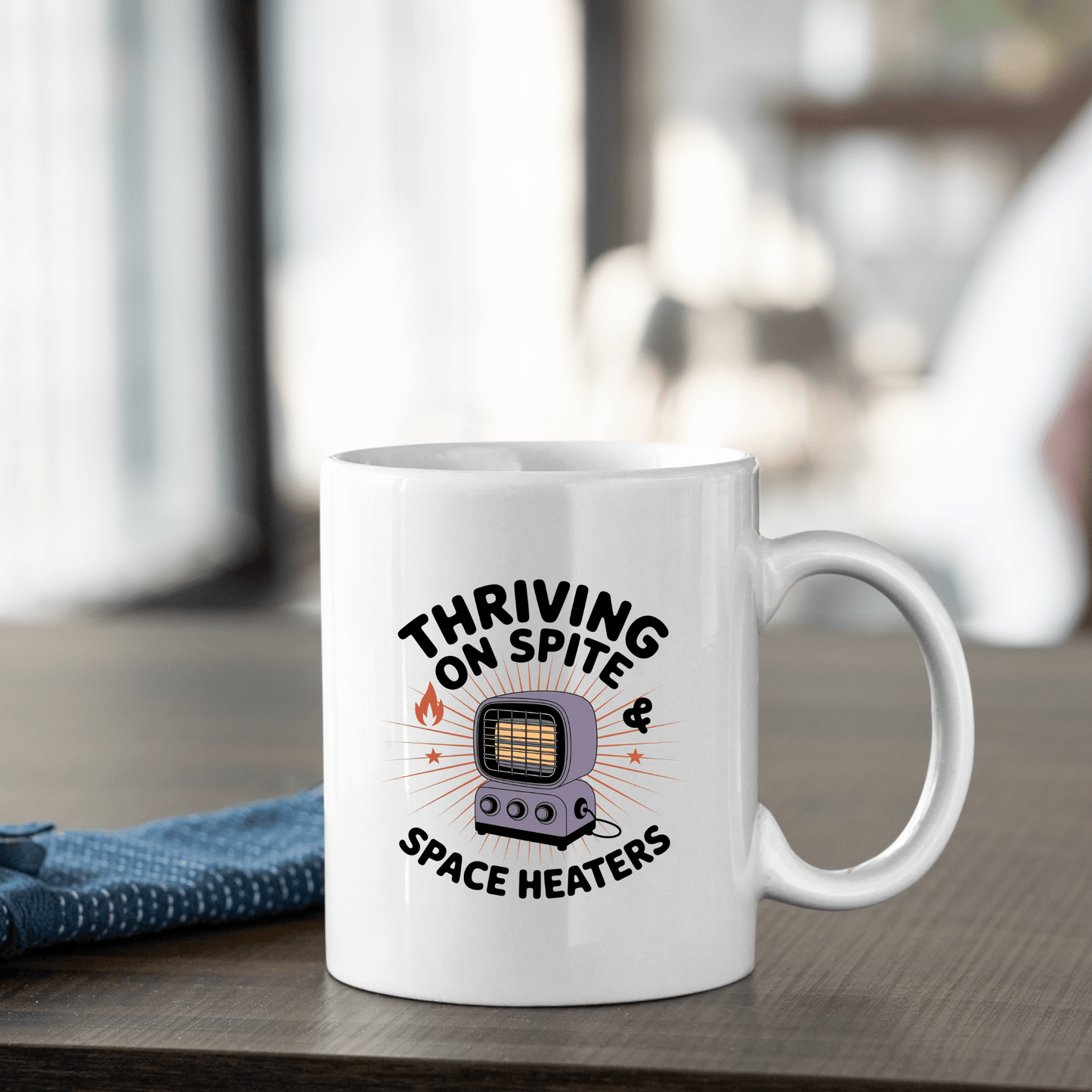 Thriving on Spite Mug | Funny Winter Office Coffee Mug - Granville Designs