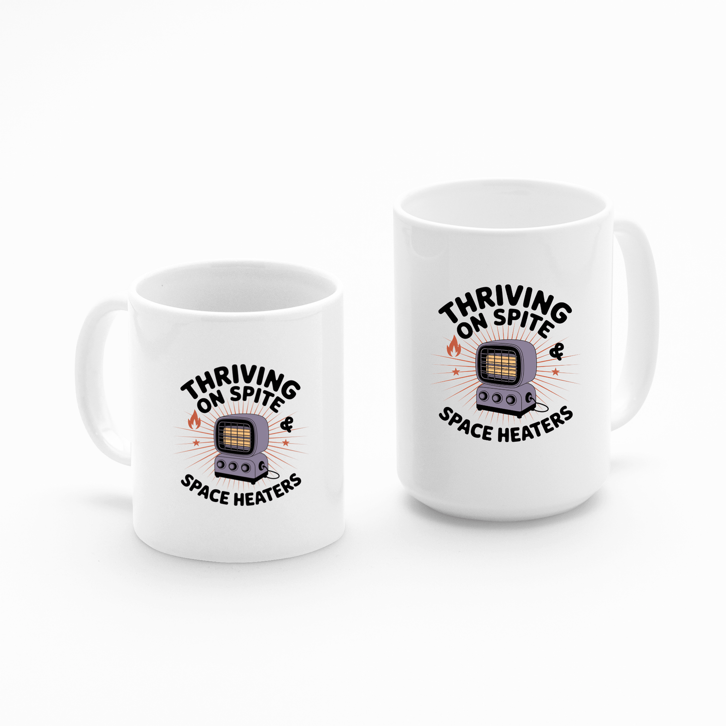 Thriving on Spite Mug | Funny Winter Office Coffee Mug - Granville Designs