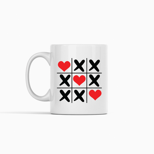 Tic Tac Toe Love Mug | Cute Valentine’s Day Gift - Granville Designs