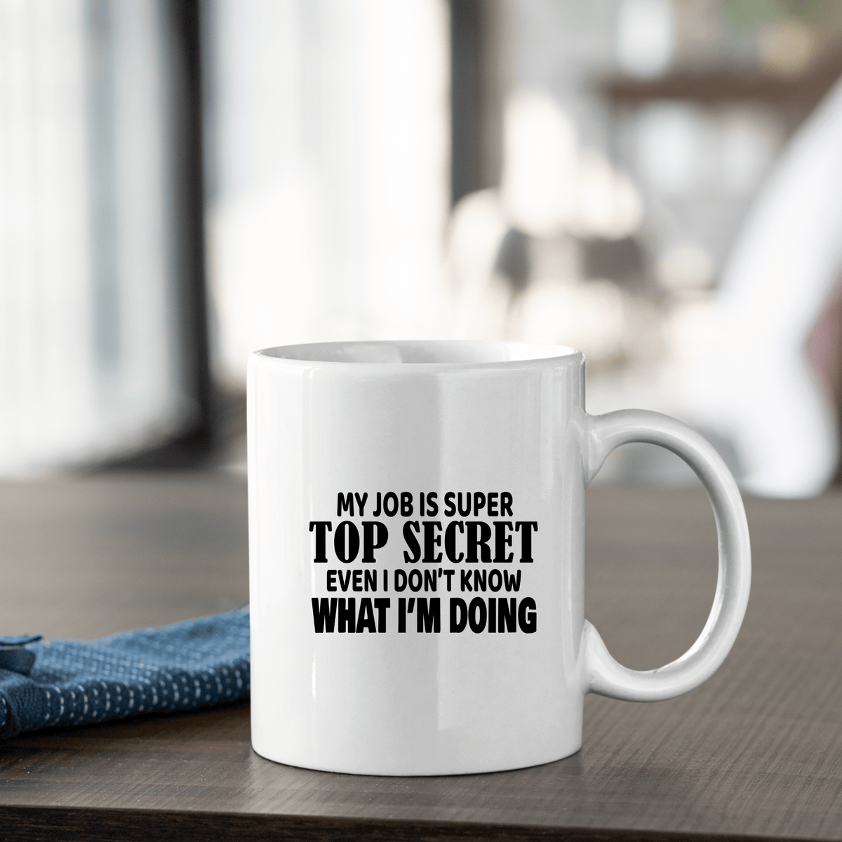 Top Secret Job Mug | Funny Work Gift for Coworkers - Granville Designs