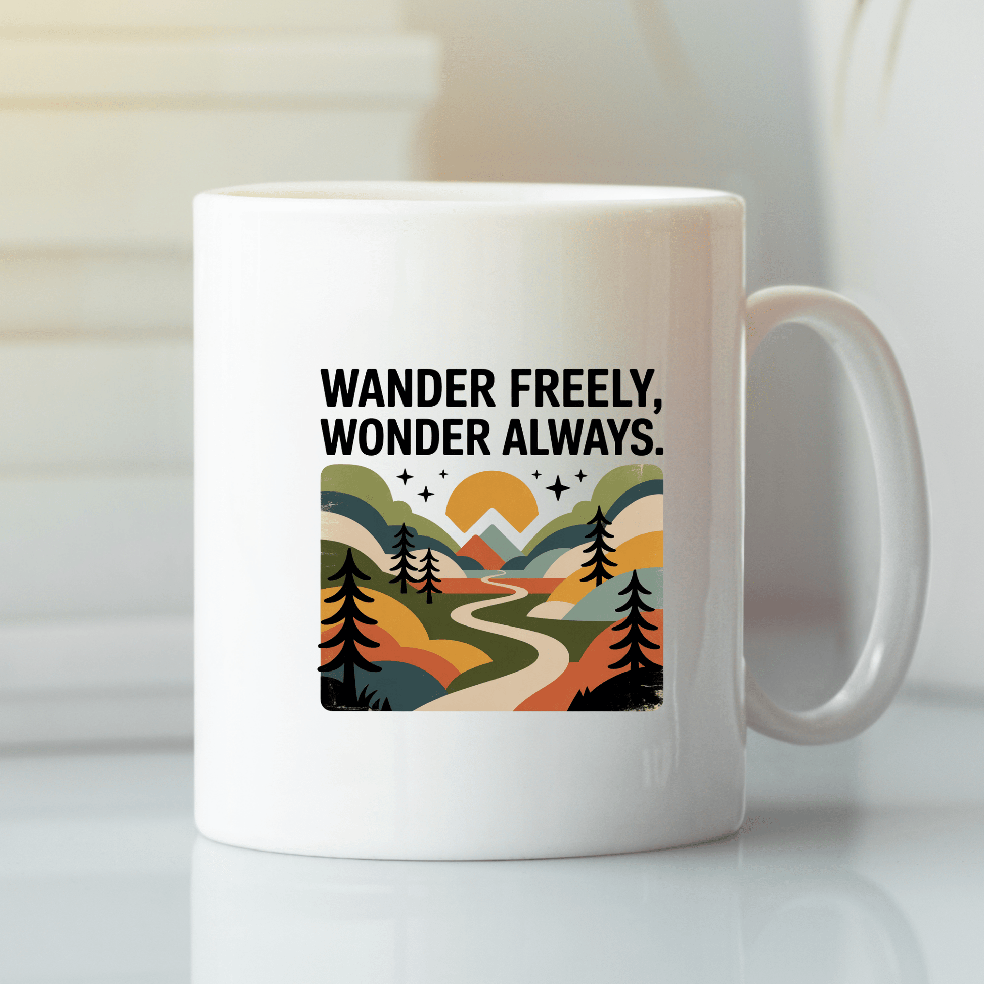 Wander Freely Wonder Always | Wayfinder Mug - Granville Designs