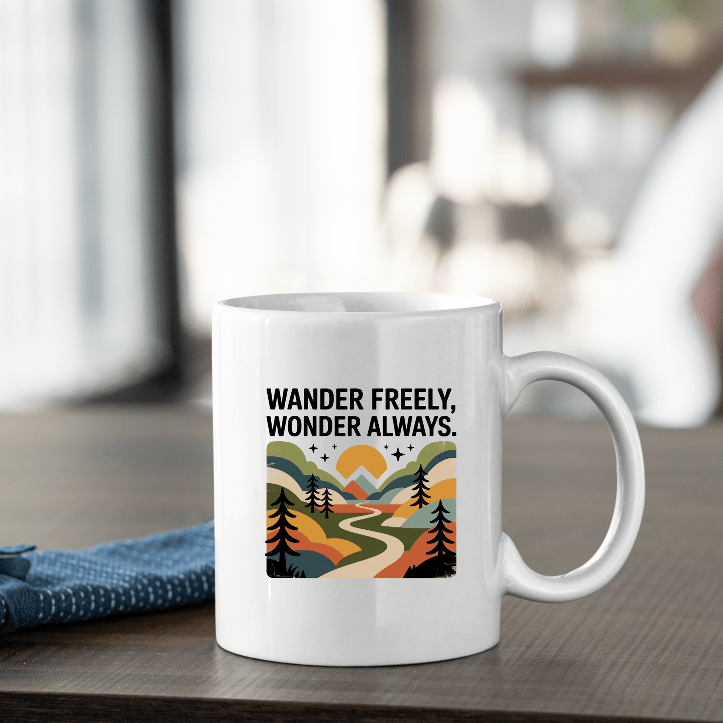 Wander Freely Wonder Always | Wayfinder Mug - Granville Designs