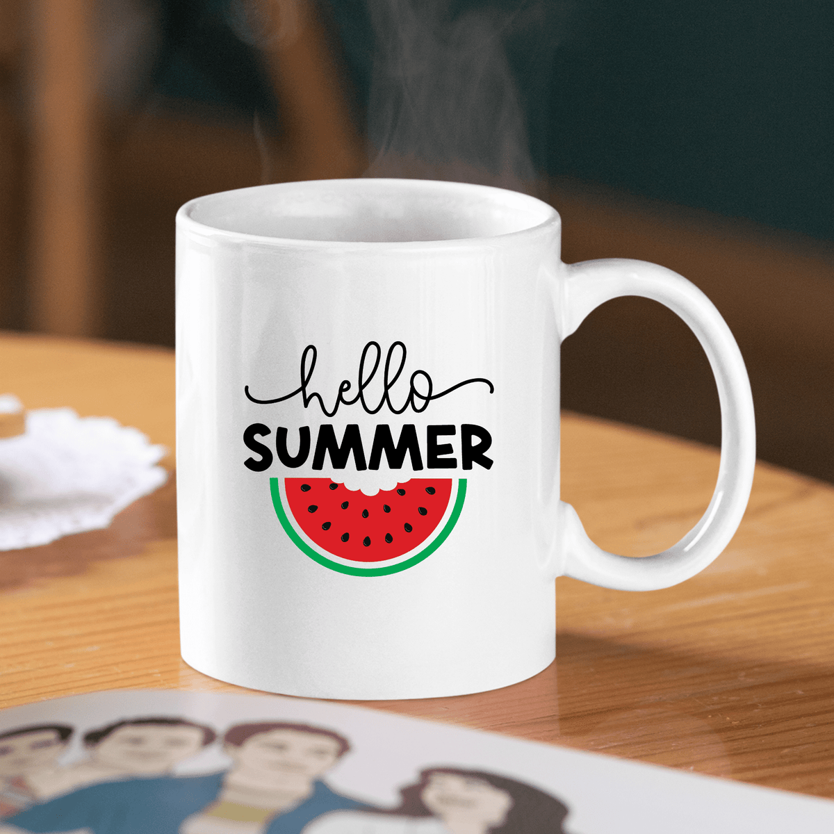 Hello Summer Mug | Watermelon Summer Coffee Mug - Granville Designs