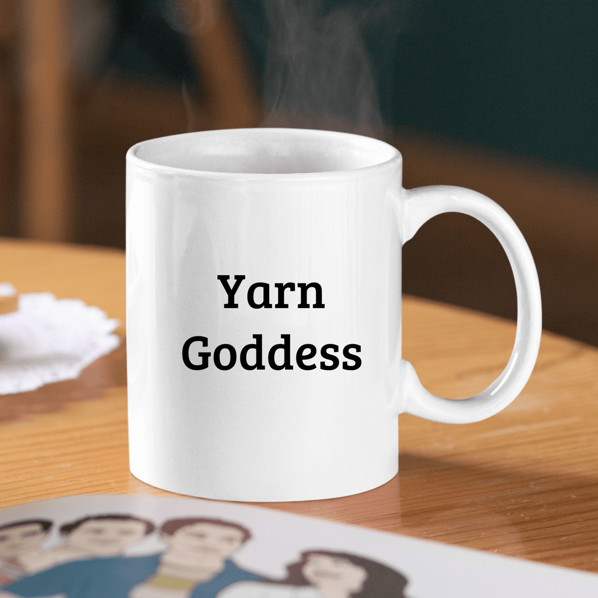 Yarn Goddess Mug | Funny Knitting Coffee Mug - Granville Designs