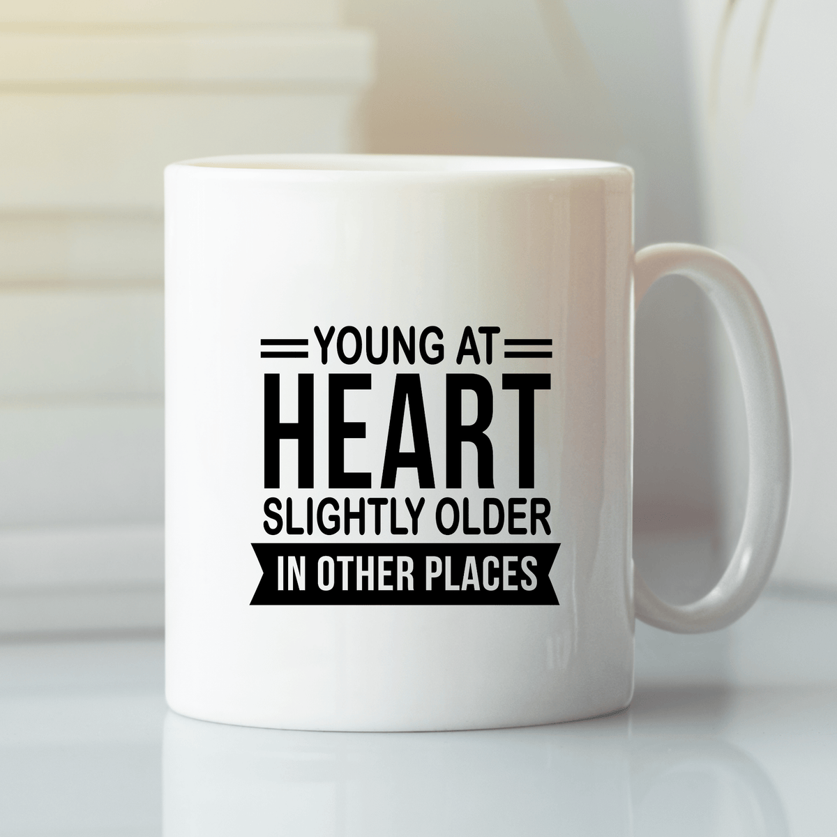 Young at Heart Mug | Funny Aging Coffee Cup Gift - Granville Designs