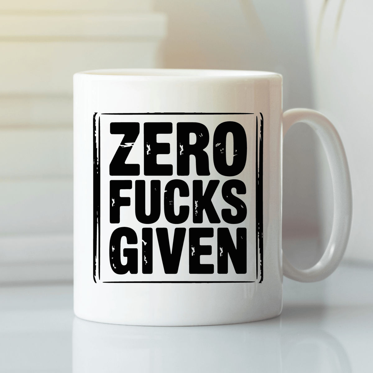 Zero Fucks Given Mug | Funny Sarcastic Coffee Mug - Granville Designs