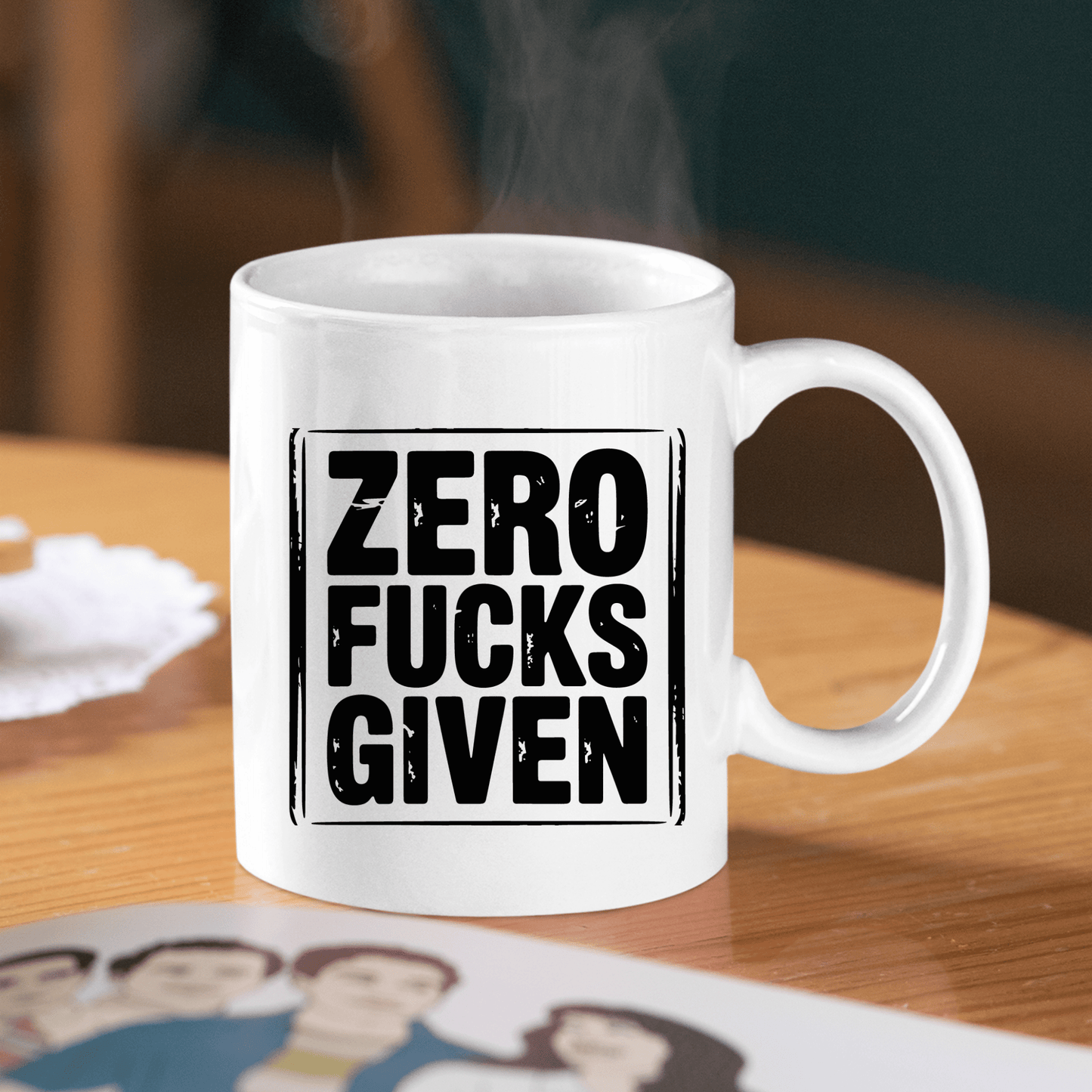 Zero Fucks Given Mug | Funny Sarcastic Coffee Mug - Granville Designs