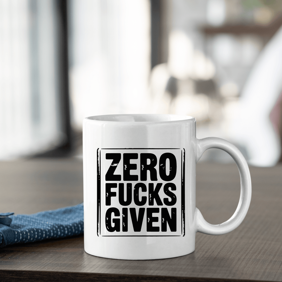 Zero Fucks Given Mug | Funny Sarcastic Coffee Mug - Granville Designs