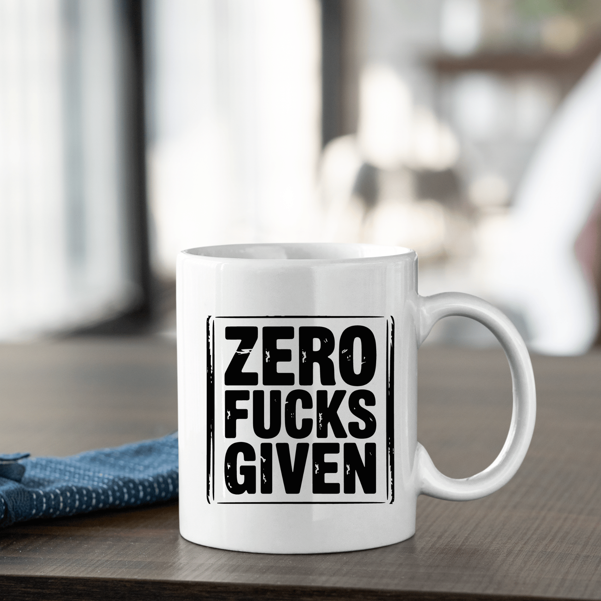 Zero Fucks Given Mug | Funny Sarcastic Coffee Mug - Granville Designs