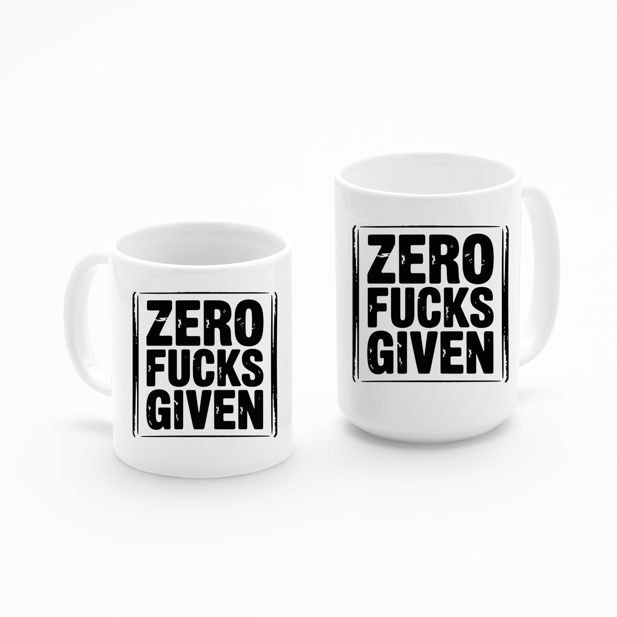 Zero Fucks Given Mug | Funny Sarcastic Coffee Mug - Granville Designs