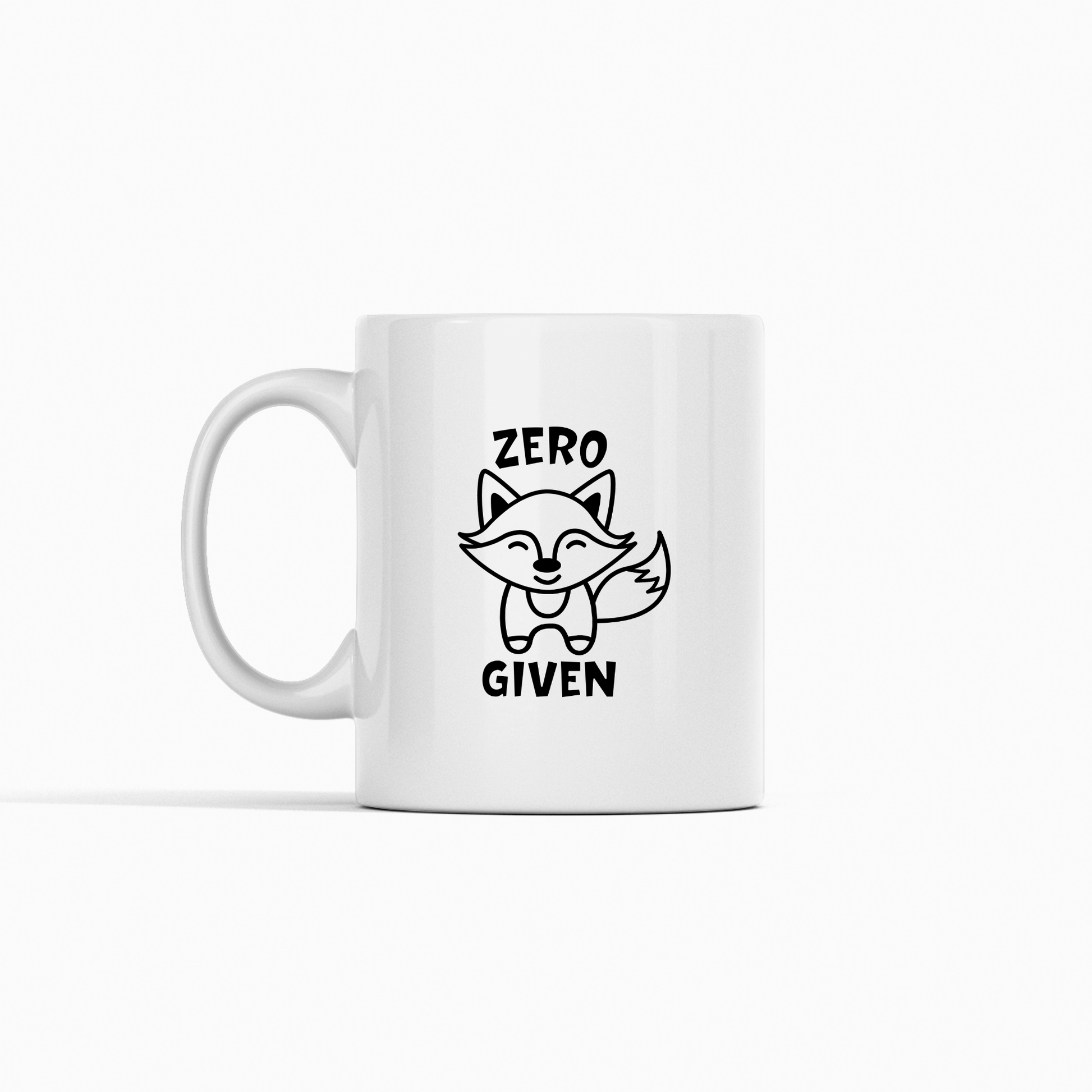 Zero Fox Given Mug | Funny Cute Animal Coffee Cup - Granville Designs